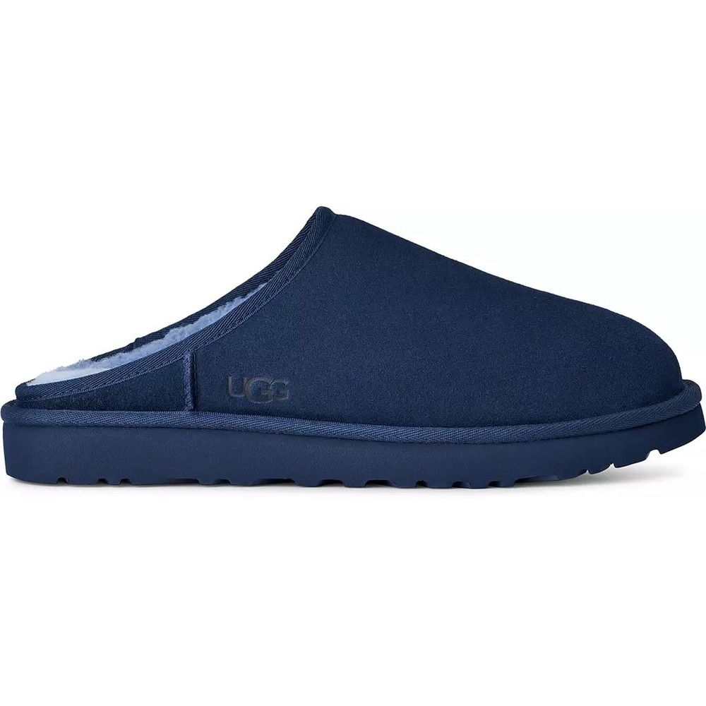 UGG Mens Classic Slip-On Shoes Suede Slipper Deep Ocean Blue 1129290 Size 10 NWB